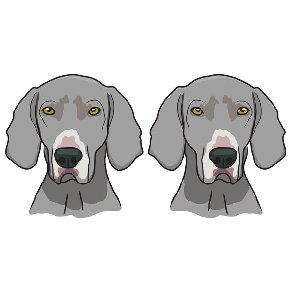 Weimaraner Dog Decal, Dog Lover Decor Vinyl Sticker